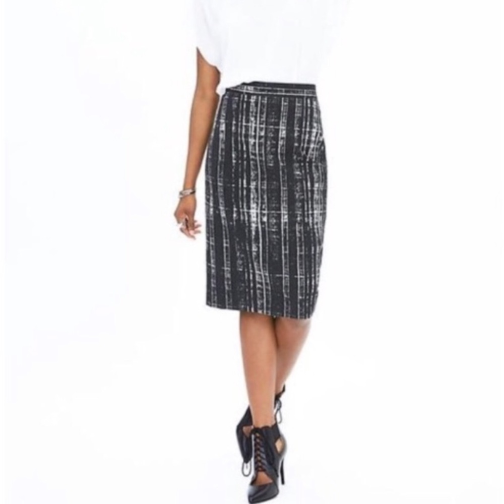 Banana Republic Sloan Fit Abstract Pencil Skirt